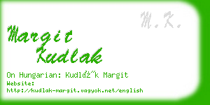 margit kudlak business card